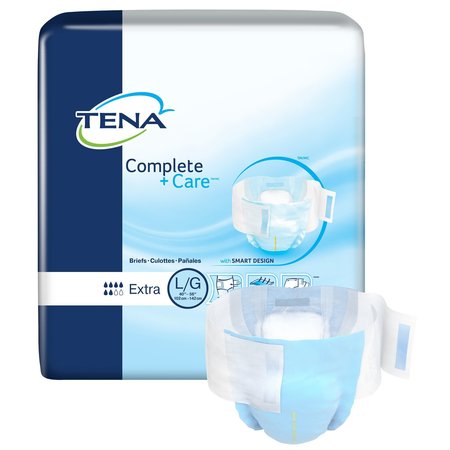 TENA Complete + Care Incontinence Brief L Extra, Extra, PK 72 69970